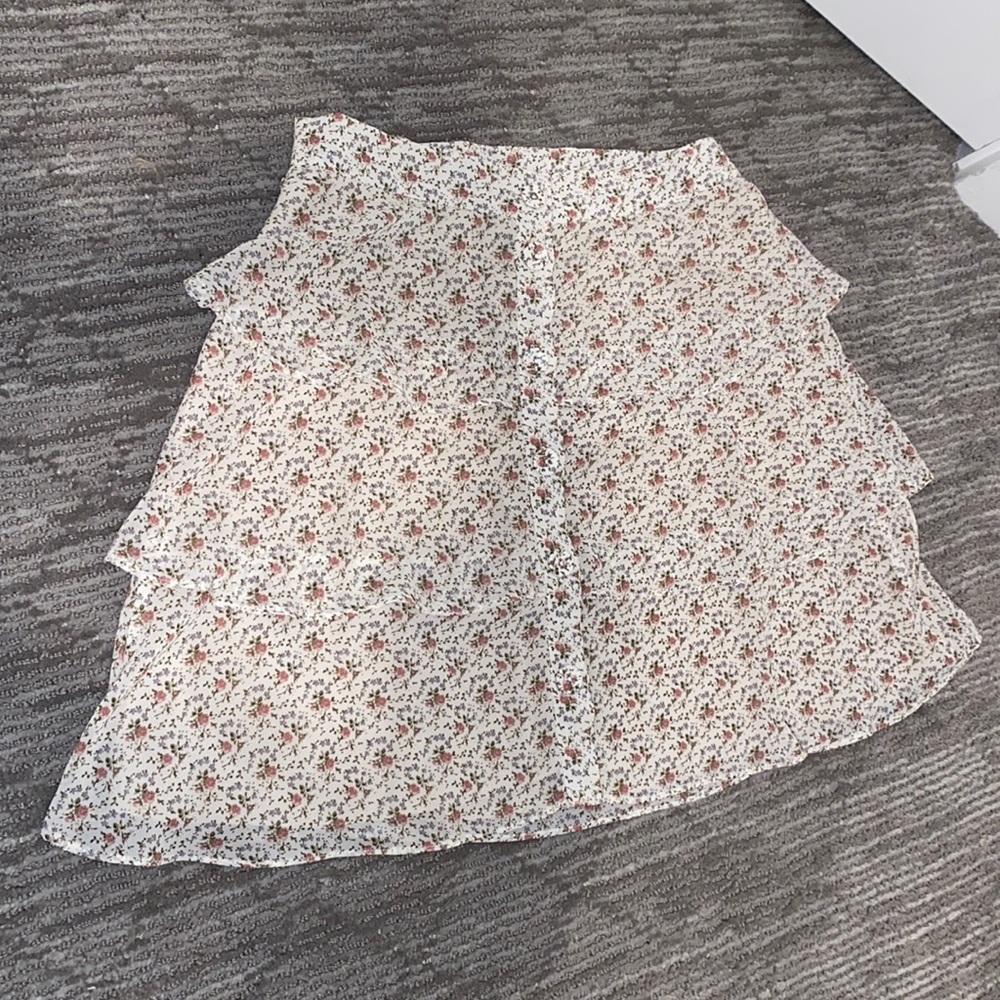 Floral button skirt vintage